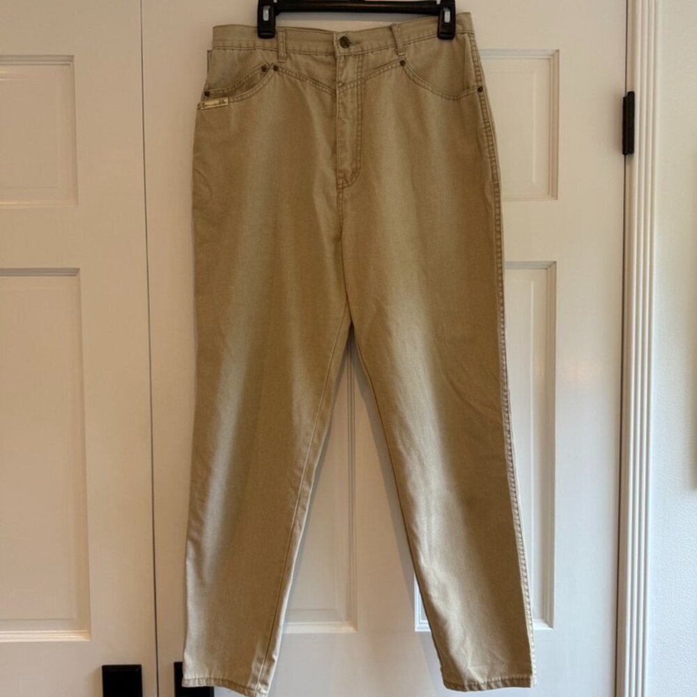 80s Vintage Khaki Denim, Listed Size 16; fit like a modern 6/8